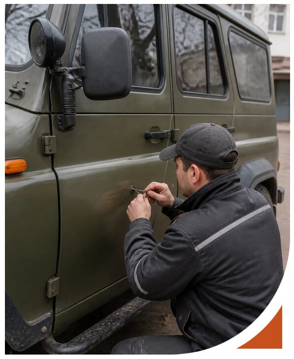 Профессиональное вскрытие автомобиля УАЗ без повреждений в Новокубанске