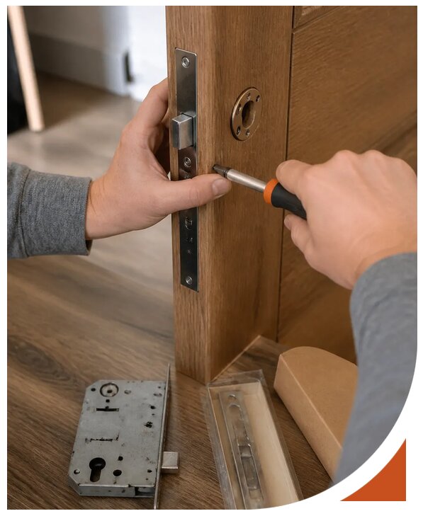 Профессиональная замена замка деревянной двери в Новокубанске